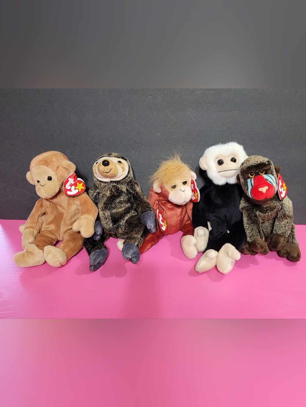 Ty Beanie Babies Plush Animals Set Of 5 See Description (1736)